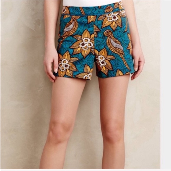 Anthropologie Pants - Elevenses by Anthropologie Bird of Paradise shorts